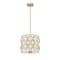Z-Lite Harden Pendant, 3-Light, 12 In.W x 11.75 In.H, Modern Gold/White 1948P12-MGLD - alternate 7